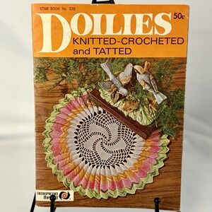 Doilies Instructions Patterns Book Knitted Crocheted Tatted American Thread #228